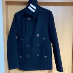 ☆TK ウール ダブルブレスト ピーコート 黒