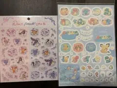 【新品】ポケモン シール ステッカー シート 2枚セット