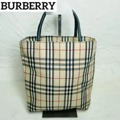 美品　希少　BURBERRY 正規品　ノバチェック トートバッグ　大人気