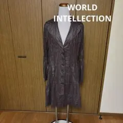 ワールドINTELLECTION プリーツ加工 ロングコートのサムネイル