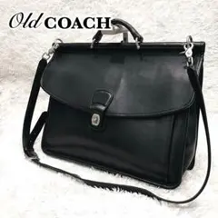 old coach オールドコーチ5180 Metropolitan brief Vintage Coach 5180 Black Leather Briefcase-metropolitan Brief Bag