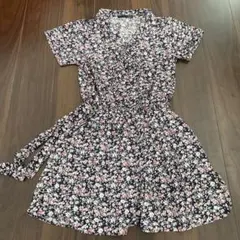 ヘザー　キュロットワンピース　オールインワン　サロペット　花柄のサムネイル