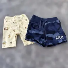 新品未使用GAP 半ズボン 迷彩柄 動物柄 2枚セット 6-12ヶ月　70㎝