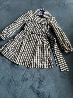 美品】BURBERRY BLUE LABEL チェック柄トレンチコート 36 - メルカリ