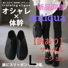antiqua 体幹トレーニング　スリッポン型サンダル　L