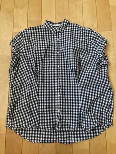 アーバンリサーチドアーズ　半袖ギンガムチェックシャツ
