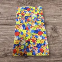 カラフル花柄布地