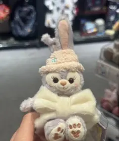 香港ディズニー新作　冬日　ステラルー　座る　ぬいぐるみキーチェーン