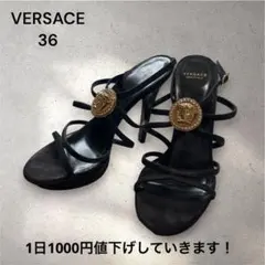 【美品】VERSACE ヴェルサーチェ メデューサ サンダル ストラップ 36のサムネイル
