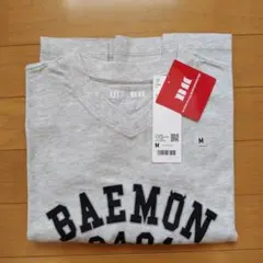 【新品未使用】ユニクロUT BABYMONSTER ＴシャツMサイズ グレー