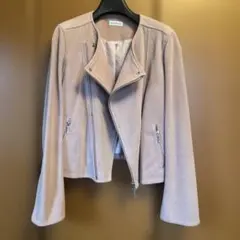 アンレクレ本革(ヤギ革スエード)ライダースジャケット