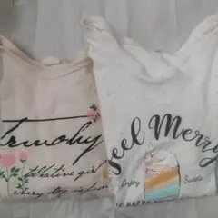 子ども半袖Tシャツ130cm二点セット 女の子 美品