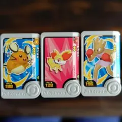 ポケモンメザスタ カードセット デデンネ フォッコ エビワラー