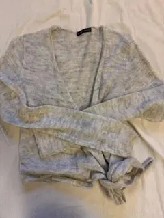 BRANDY MELVILLE グレー Vネックカーディガン