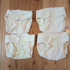 おむつカバー 4枚セット サイズ50〜60cm　ウール