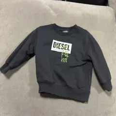DIESEL 猫刺繍 ブラック トレーナー