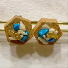 ハンドメイドピアス　夏ピアス　訳あり　☆オマケ付き☆