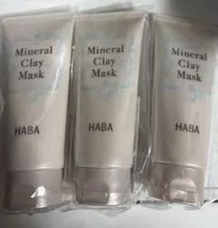 新品未使用　HABA ミネラルクレイマスク 120g 3本セットのサムネイル