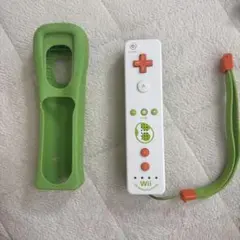 Wii リモコン 緑色 ストラップ付き