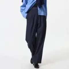 ネイビーワイドパンツ