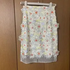 リリーブラウン　スカート　フラワー　チュール　サイズ0