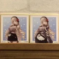 勝利の女神：NIKKE ニケ ツクヨミ あみあみ 特典　クラウン　ミニ色紙 2点