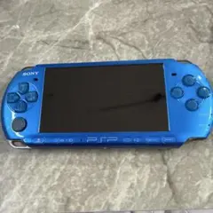 【動作確認済】PSP-3000 バイブラントブルー 本体 ＋ ソフト6本セット