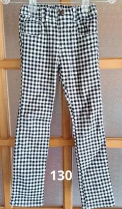 F.O.KIDS チェック柄 ロングパンツ 130サイズ