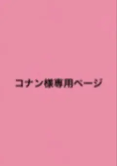 コナン様専用ページ