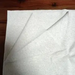 スパンテレコ30 リブ生地 薄いグレー　47w×67　3