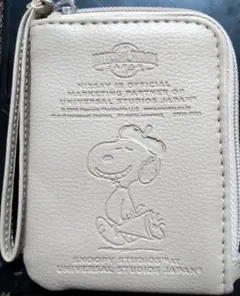 【スヌーピー 】SNOOPYベージュ✨ 2WAYパスケース【新品、未使用】