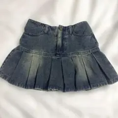 【新品未使用】MOLORDA プリーツスカート デニムスカート