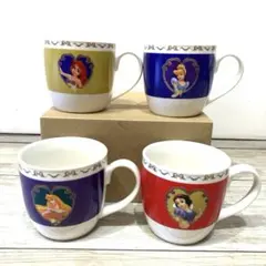 ディズニープリンセスマグカップ4点セット 【新品】