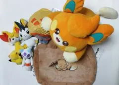 ポケモン　ぬいぐるみ　ポーチ　まとめ売り　７点