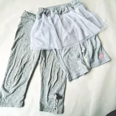チュチュ付きレギンス130＆スパッツ120セット♪