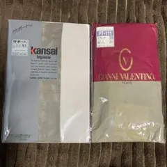 【新品未開封】kansai ジャンニバレンチノのストッキング2セット SML