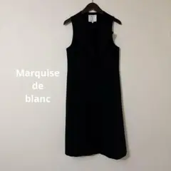 Marquise de blanc ロングジレ　ブラック レディース