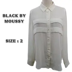 BLACK BY MOUSSY シャツ 長袖 レディース 2 ホワイトのサムネイル
