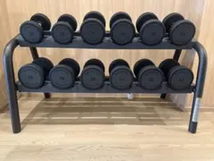 TORQUE ラバーダンベルセット 12.5〜30kg ラック付き IVANKO - メルカリ