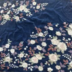 縮れ風呂敷　濃紺