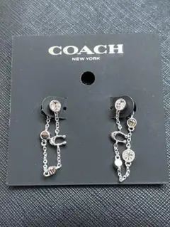 COACH コーチ　ピアス シルバーカラー ストーンのサムネイル