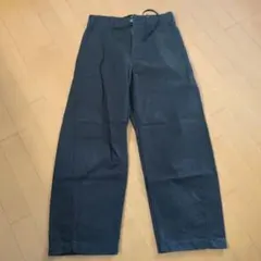 GU ブラックワイドレッグパンツ