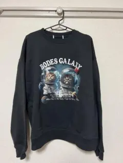 キャットグラフィックオーバーサイズスウェット/GALAXY＆DOUNUTS