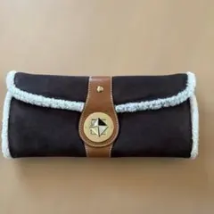 kate spade ボア付きクラッチバッグ