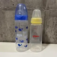 NUK クジラ柄 哺乳瓶 250ml ピジョン　哺乳瓶　プラスチック　200ml