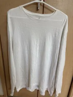 H&M ホワイト 長袖カットソー XL