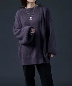 【まとめ買い値引き】Ellno Loset 2WAYメランジニット