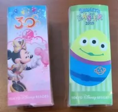 ディズニー消しゴム　30周年ミニー、2015イースター(リトルグリーンマン)
