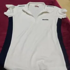 Kaepa メッシュポロシャツ ホワイト/ネイビー