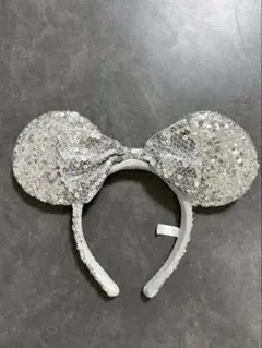 ディズニーランドシー　シルバー ミッキー耳カチューシャ